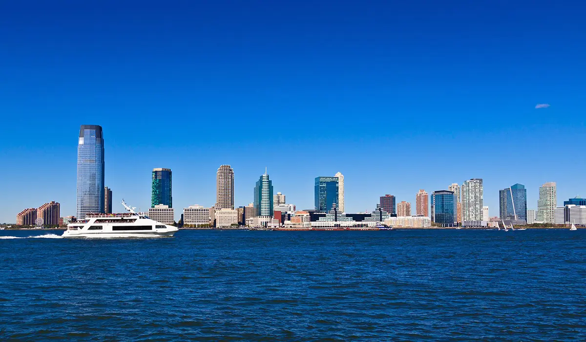 New Jersey city skyline view